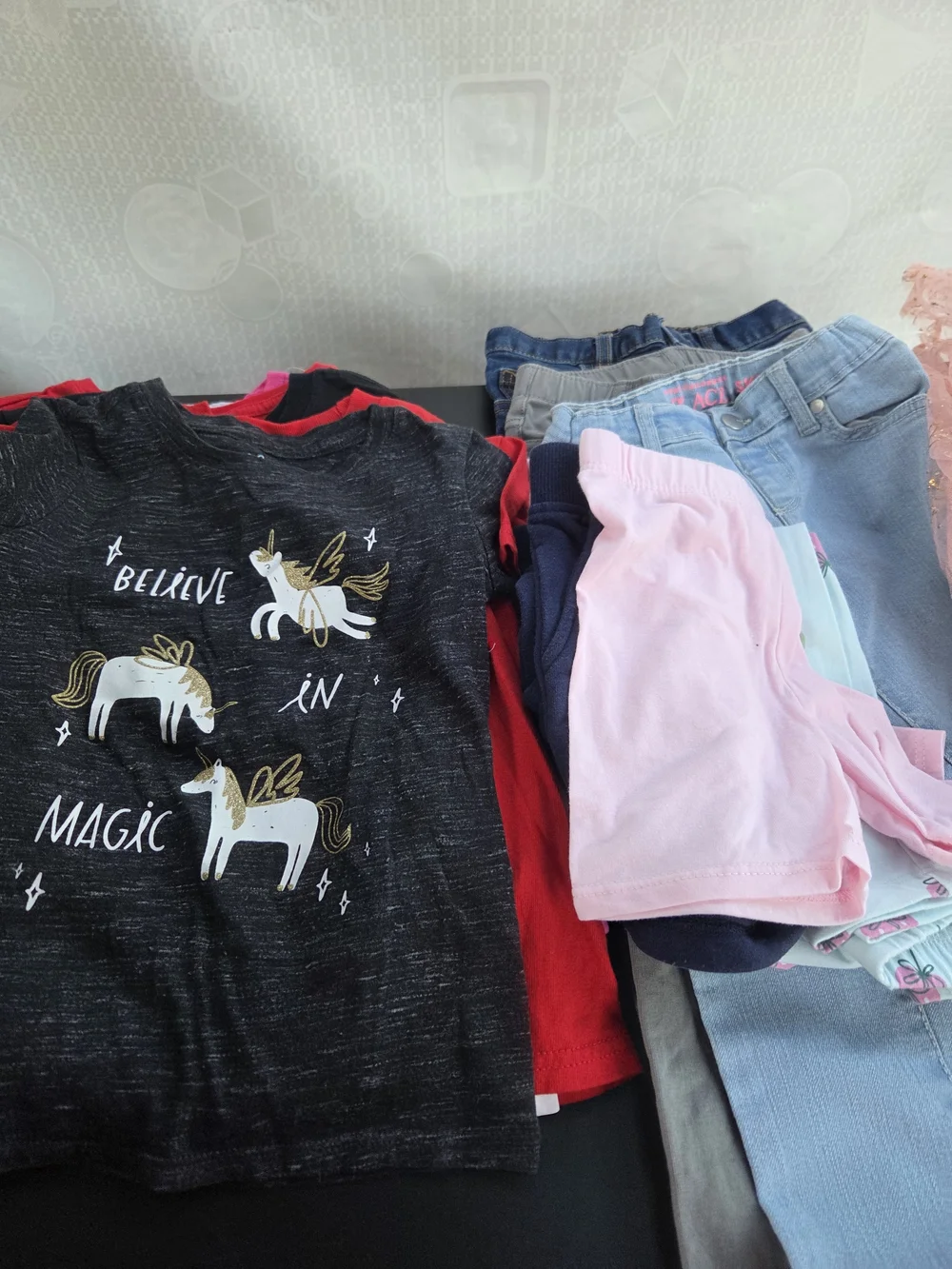 Girls Mixed Clothing Bundle with 10 Shirts ,3 skirts ,Pants And Shorts